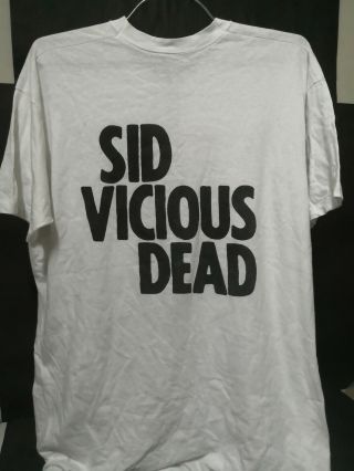 Vintage Sid Vicious Dead The Sun Newspaper Sex Pistols Single Stitch T - shirt 2