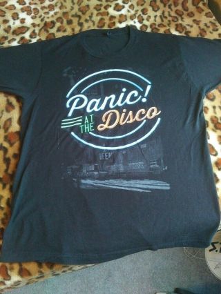 Panic At The Disco P Atd T - Shirt Tee Black Size Large Las Vegas