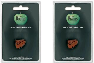 The Beatles Rubber Soul Miniature Pin Set [2 Mini Pins] Classic Rock Memorabilia