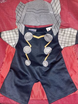 Build A Bear Thor Avengers Outfit And Hat Marvel Movie Superhero