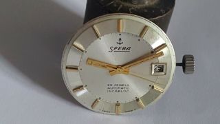 Vintage Swiss Made Rare Automatic Cal.  Eta 2472 Spera Watch Mvt Day Date