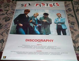 Sex Pistols Vintage Discography Poster Last One