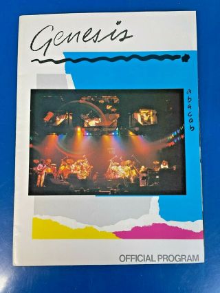 Genesis Abacab Tour 1981 Us Concert Official Program,  Phil Collins