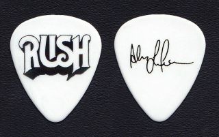Rush Alex Lifeson Signature Vip White Guitar Pick - 2010 - 2011 Time Machine Tour