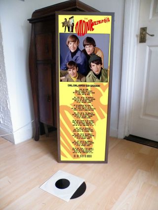 The Monkees Monkees Theme Poster Lyric Sheet,  Pleasant Valley Sunday,  Head