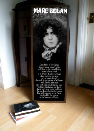 Marc Bolan Warlock Of Love Promo Poster Lyric Sheet,  Glam,  Bowie,  Guru,  Revolution