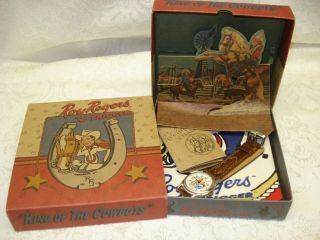 Roy Rogers And Trigger Limited Edition 1993 Fossil Watch W/box And Bandana
