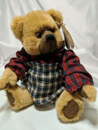 Heartfelt Collectible 1997 10 " Jointed Teddy Bear By Shelly Bears & Co.