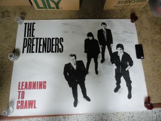 The Pretenders Learning To Crawl Rare Promo Poster 1984 36 " X 48 " Hynde
