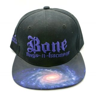 Vintage Bone Thugs N Harmony Adjustable Hat Black Rap Hip Hop Embroidered Anniv
