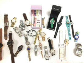 Spare And Repair Approx 26 Watches Bundle Mixed Brands (mens,  Ladies,  Kids)