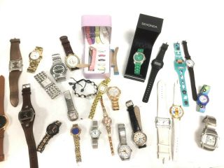 Spare And Repair Approx 26 Watches Bundle Mixed Brands (Mens,  Ladies,  Kids) 2