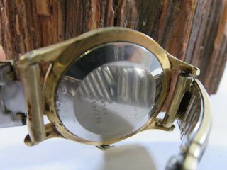 Vintage UWECO Universal Geneve Swiss Gold Plate Mens Watch Repair WB1 3