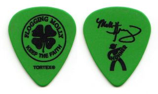 Flogging Molly Matt Hensley Signature Green Guitar Pick - 2014 Tour