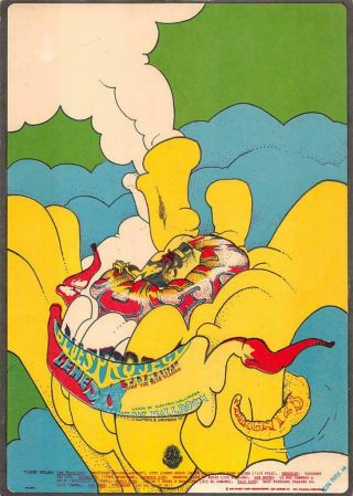 Blues Project Avalon Ballroom Family Dog Neon Park Psychedelic Postcard 1968