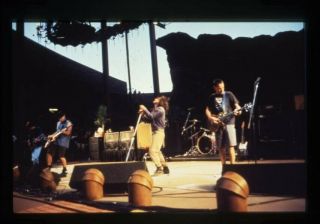 Pearl Jam Eddie Vedder Band Play In Concert Vintage Duplicate 35mm Transparency