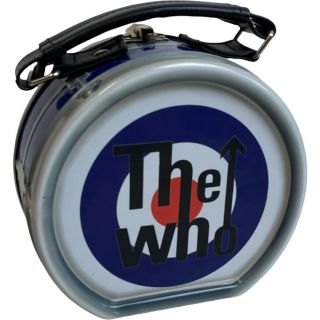 Vintage 2000 The Who Rock Group Collectible Metal Tin Storage Display Drum Shape