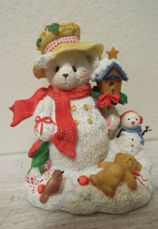 Cherished Teddies Merry " In The Meadow We Can Build A Snowman " 706906 Christmas