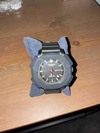 Victorinox Inox Mens Wristwatch With Black Dial