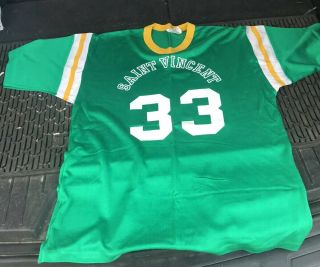 Saint Vincent Jersey T Shirt 1970’s 1980’s College Velva Sheen Rare No 33