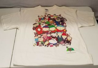 Xlarge - Vtg 1998 South Park Comedy Central Cartman Deadstock 90s Tultex T - Shirt