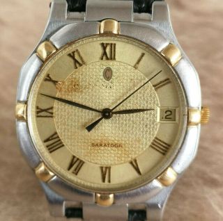 Concord Saratoga 18k Gold & Stainless Steel Gold Dial Quartz 32mm Mid Size Watch