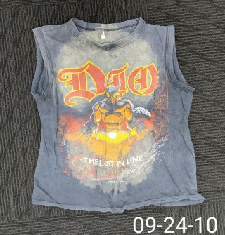 Vintage 1984 Dio The Last In Line Concert Tour Single Stitch Tank Top T - Shirt