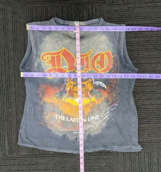 Vintage 1984 Dio The Last in Line Concert Tour Single Stitch Tank Top T - Shirt 2