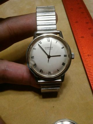 Vintage 21 Jewel Swiss Gubelin Wristwatch G7031 1542