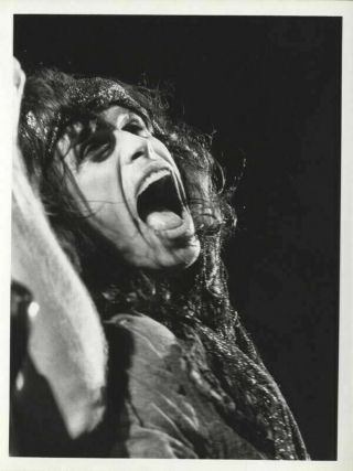 Aerosmith Steven Tyler Singing In Concert Vintage Stamped 6x8 Agency Photo