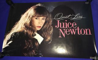 Vintage 1982 Juice Newton Quiet Lies Promo Poster Nr 20x30in Capitol