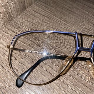 VTG Neostyle Academic 420 Eyeglasses Made In Germany 80s Aviators Blue/Gold 3