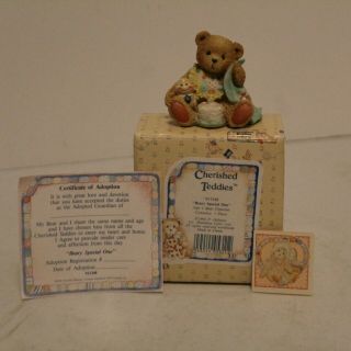 Enesco Cherished Teddies " Beary Special One " Age 1 Special Birthday Bear 911348