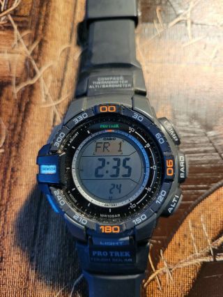 Casio Pro Trek Tough Solar Sport Watch - 3415 Prg - 270