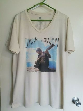 Jack Johnson Concert Unisex V - Neck Tee,  Xl.  2 Available.