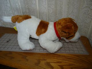 Build A Bear Jack Russell Terrier Dog Plush White Brown Retired Magnet Mouth