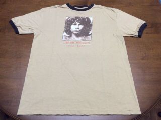 The Doors “jim Morrison 1943 - 1971” Brown Ringer Shirt Adult Medium