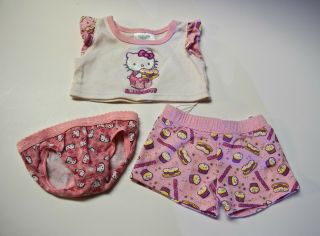 Build - A - Bear Hello Kitty Clothing Sanrio,  Shirt,  Shorts,  Underwear.