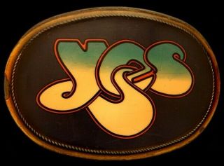 Mj10112 Vintage 1976 Pacifica Yes Rock Music Band Buckle
