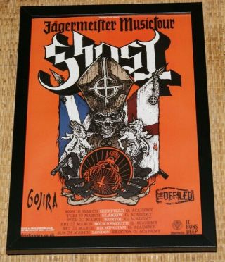 Ghost Band Famed A4 `jagermeister Music Tour` 2013 Promo Art Poster