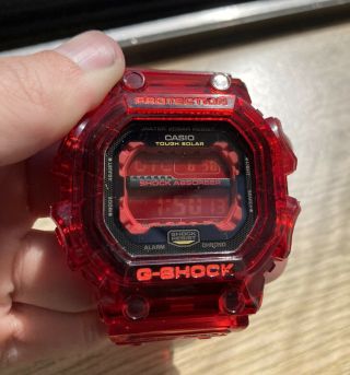 Casio G - Shock Gx56 Jelly Red (custom) King Solar