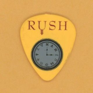 Rush 2010 Yellow Time Machine Concert Tour Geddy Lee Signature Guitar Pick