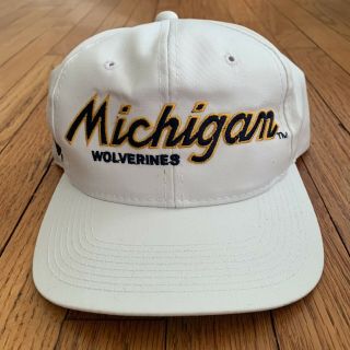 Vintage Sports Specialties Michigan Wolverines Script Snapback Hat Youngan