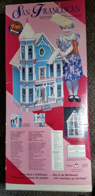 Dura Craft San Franciscan Mansions Wood Painted Lady Dollhouse Kit
