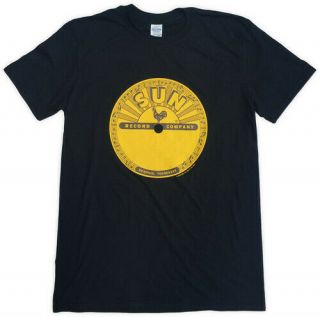 Sun Records Logo Lp Label Official Licensed Xxl Black T - Shirt Shirt