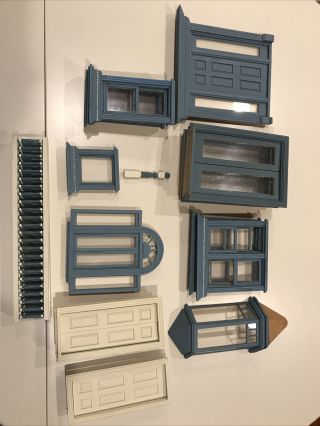 25 Piece Hand Painted Dollhouse Door And Window Kit