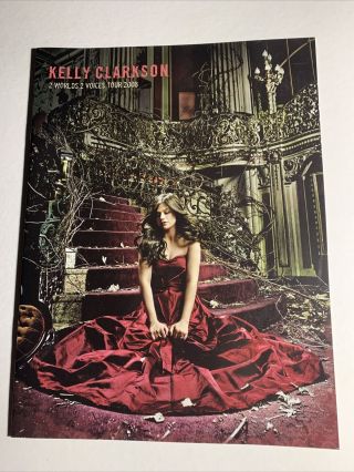 Kelly Clarkson 2 Worlds 2 Voices Tour Concert Program Book 2008