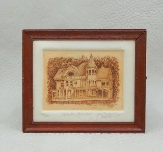 John Anthony Miller Etching Victorian Mansion Artisan Dollhouse Miniature 1:12