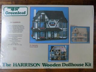Greenleaf The Harrison Vintage Wooden Dollhouse Kit 1979 8006
