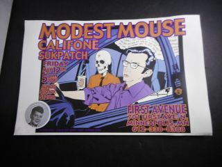 Modest Mouse - Califone - Concert Poster Signed/numbered 11 X 17 " D.  Johnson